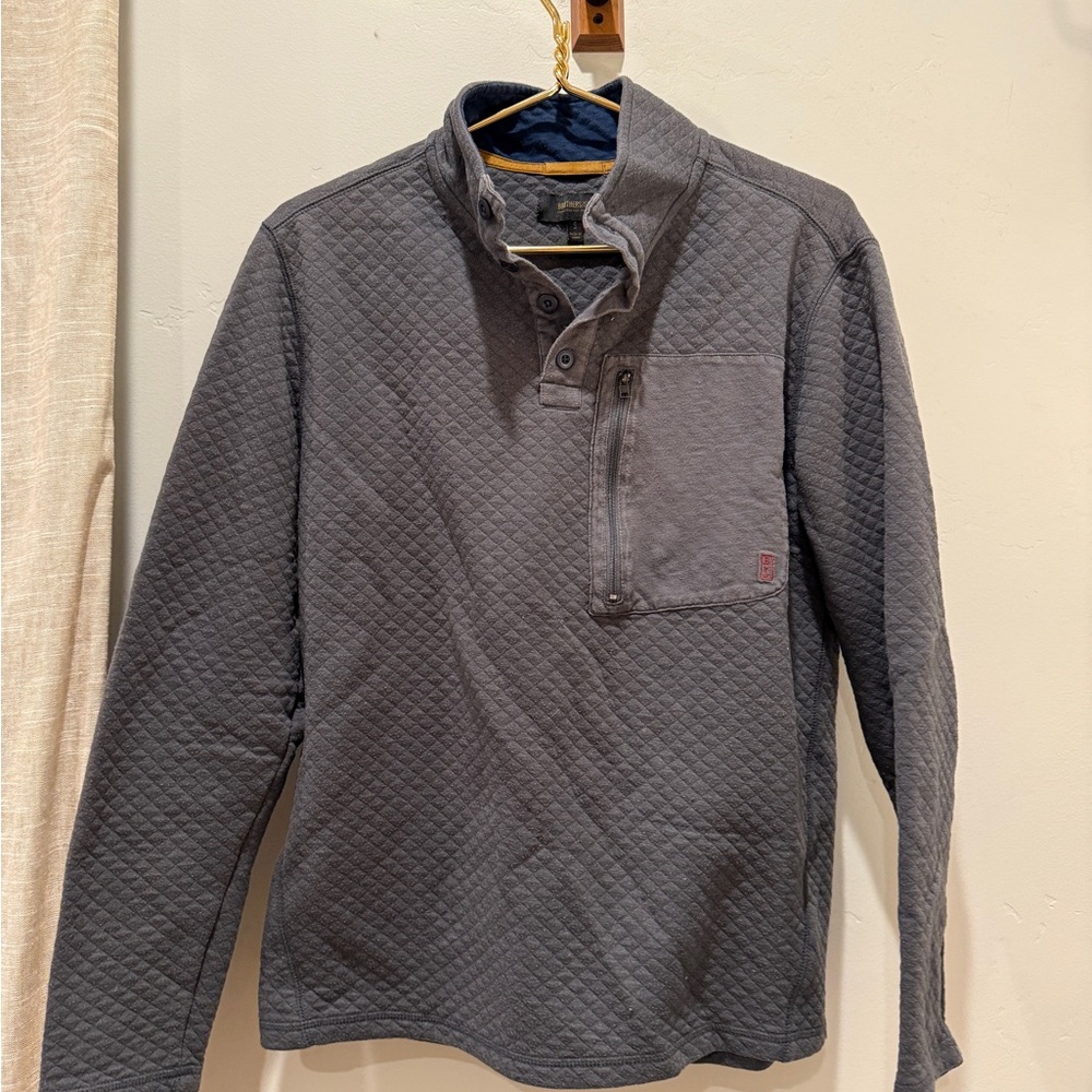 Men’s Quilted Pullover Sweater Size Small